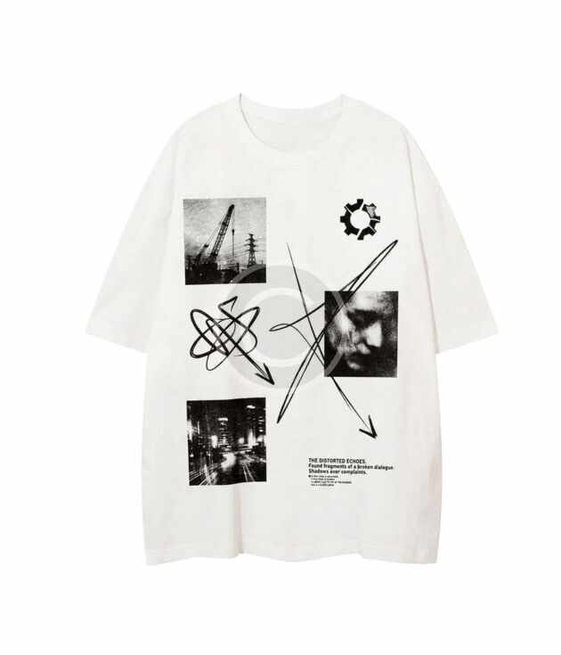Distorted echoes art tee