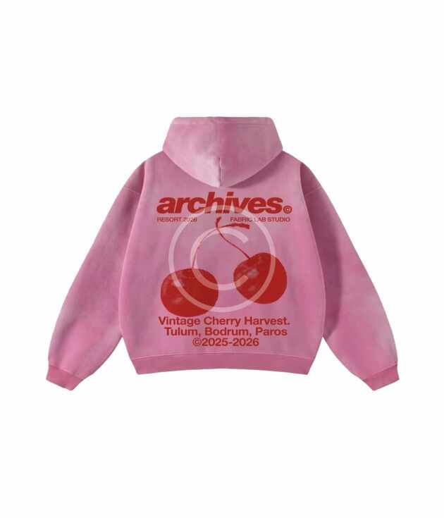 Cherry harvest pink hoodie
