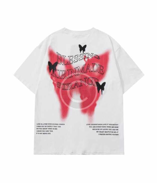 Strange blessing butterfly tee