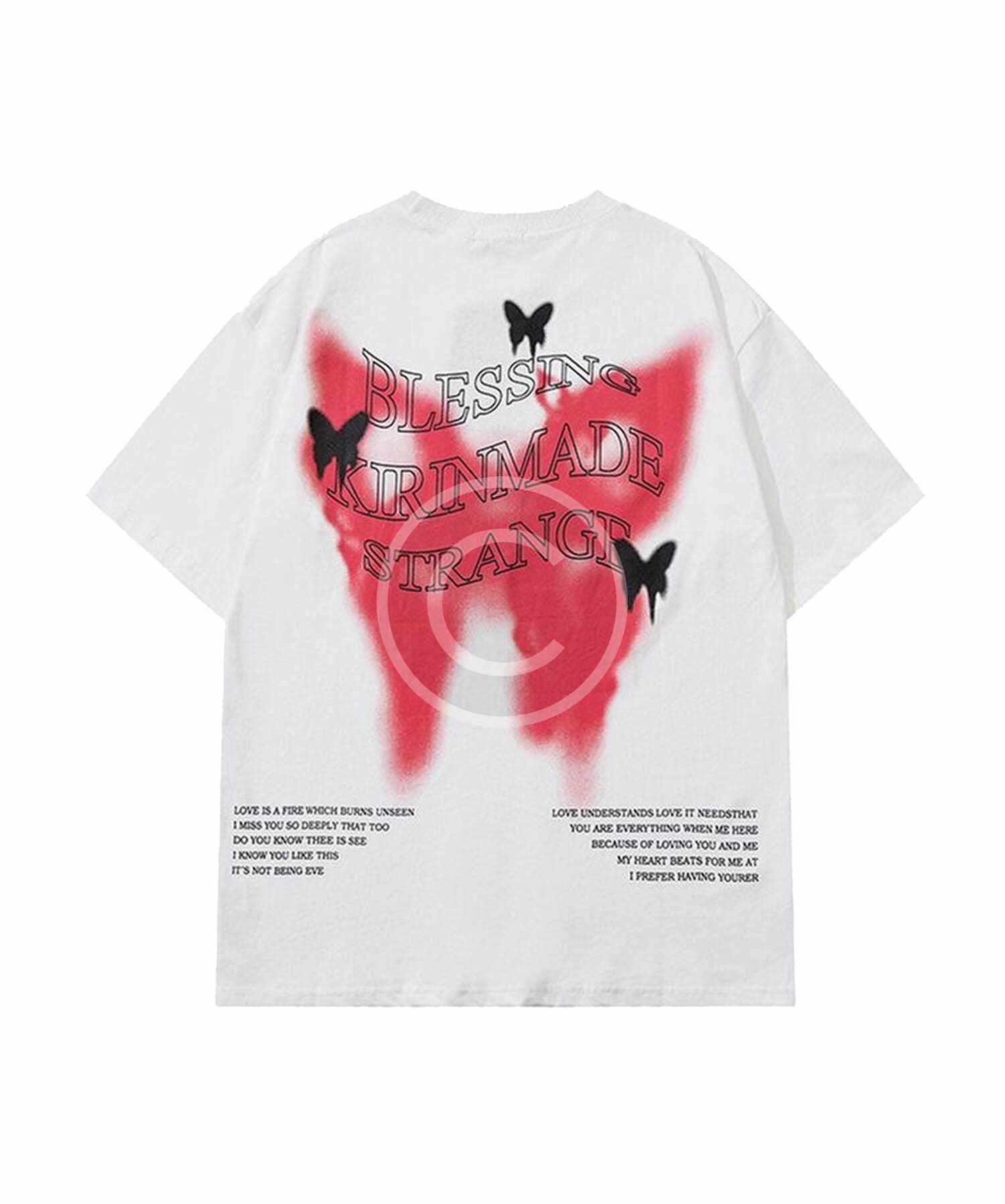 Strange blessing butterfly tee