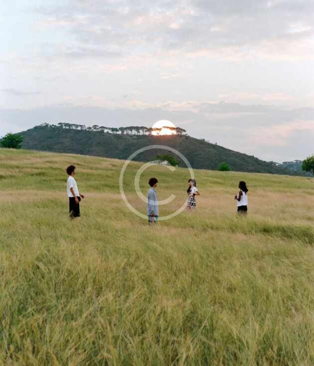Sunset field band poster